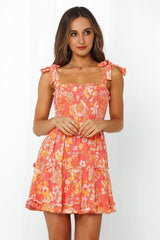 Sun Is Breaking Dress Coral