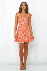 Sun Is Breaking Dress Coral