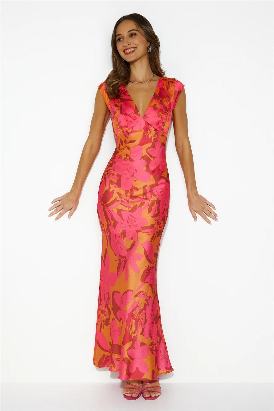 We Have History Maxi Dress Orange