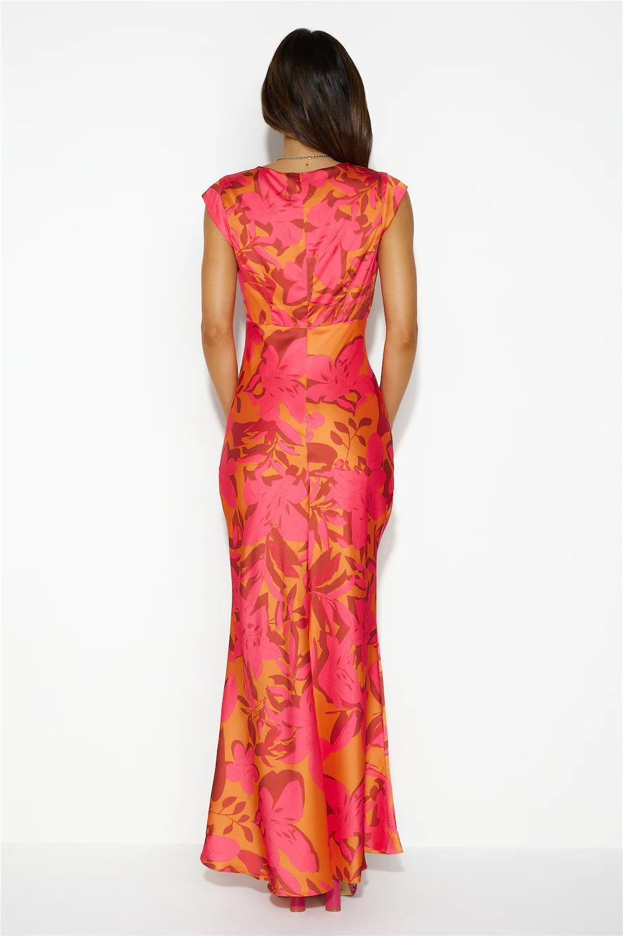 We Have History Maxi Dress Orange